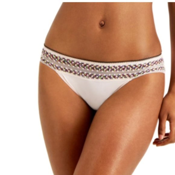 Calvin Klein Women's Stripe Lace Bikini Underwear QF5875 - Picture 5 of 9